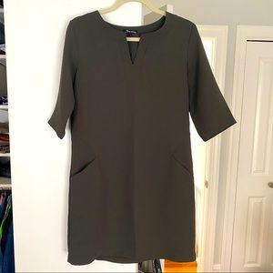 Sassia Paris green shift dress